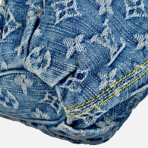 Louis Vuitton Pleaty Denim Monogram Blue Tote Gently Used Condition Circa 2006 - Picture 5 of 13